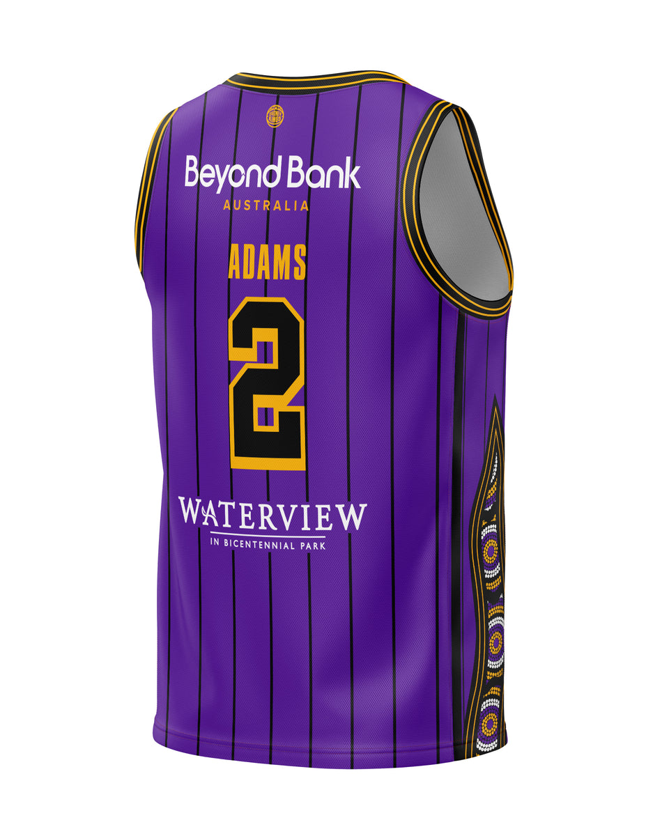 Jaylen Adams Sydney Kings NBL Home Authentic Jersey - Purple - Throwback