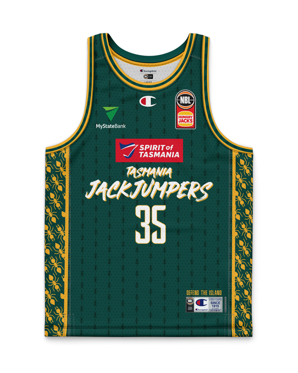 Tasmania JackJumpers 23/24 Youth Home Jersey Clint Steindl Official