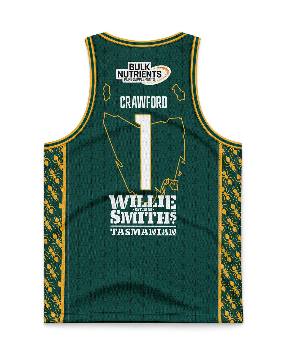 Tasmania JackJumpers 23/24 Youth Home Jersey Jordon Crawford