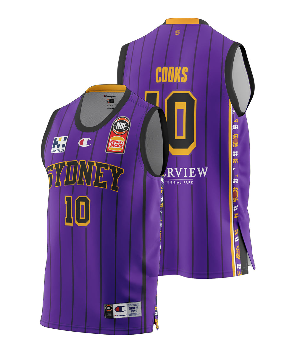 Xavier Cooks Sydney Kings Throwback Heritage Authentic Youth Jersey 