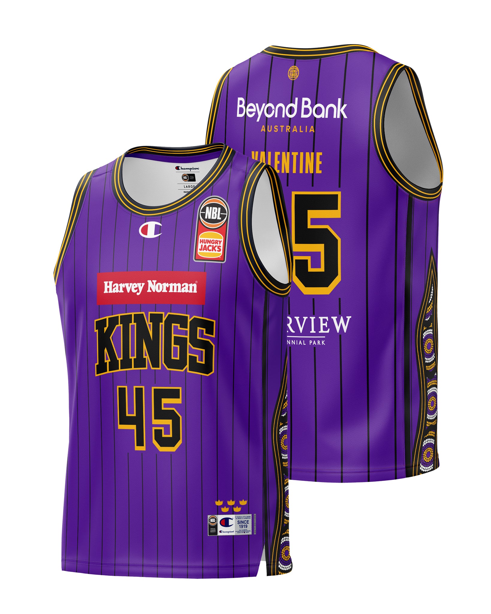 Xavier Cooks Sydney Kings Throwback Heritage Authentic Youth Jersey 