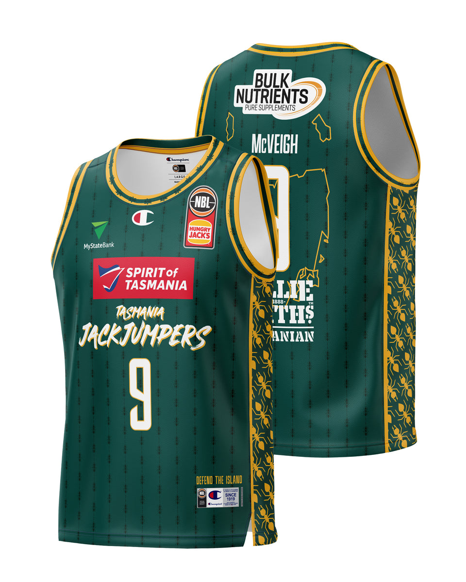 Tasmania JackJumpers 23/24 Home Jersey Jack McVeigh Official NBL Store