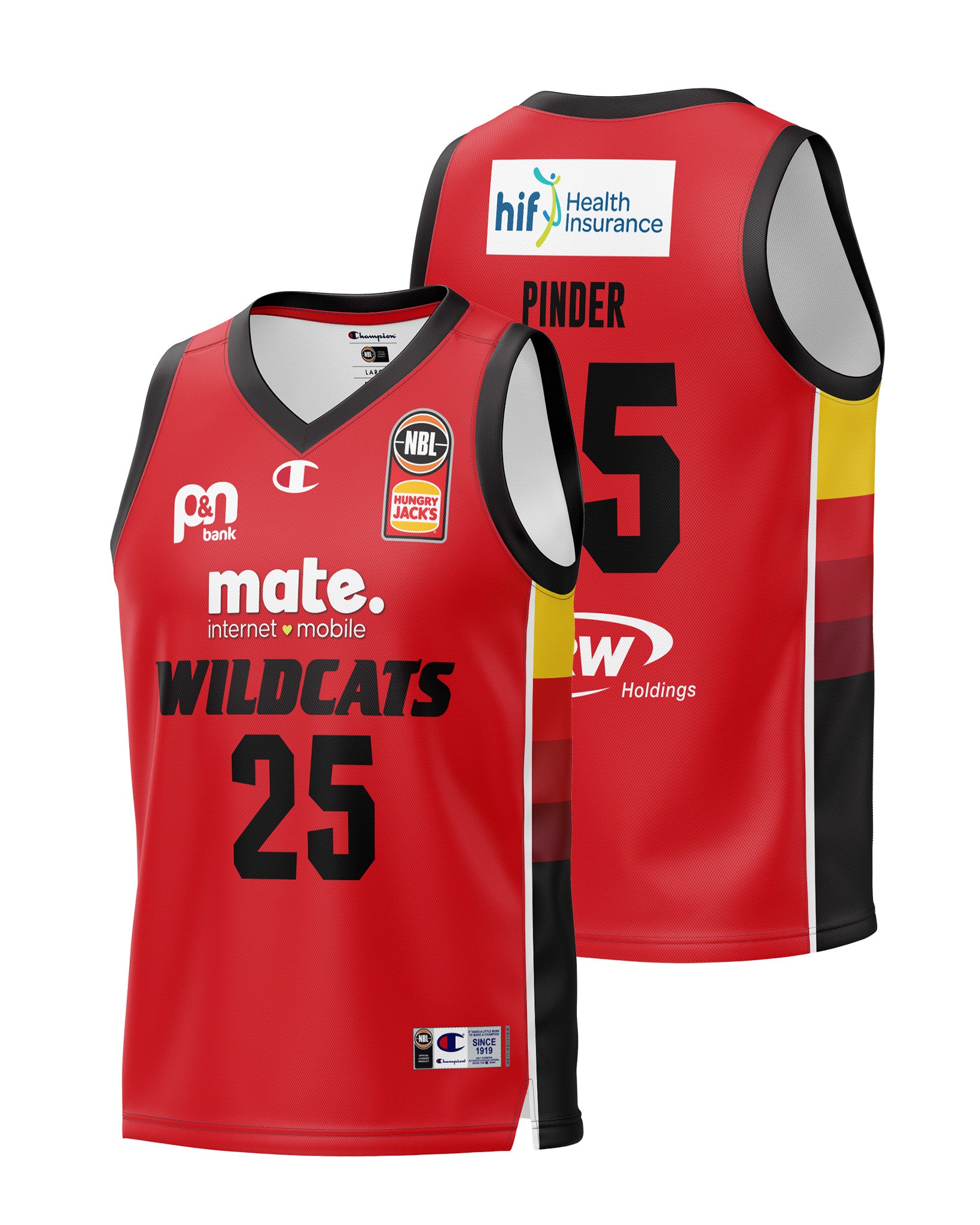 Perth Wildcats 23/24 Home Jersey - Keanu Pinder– Official NBL Store