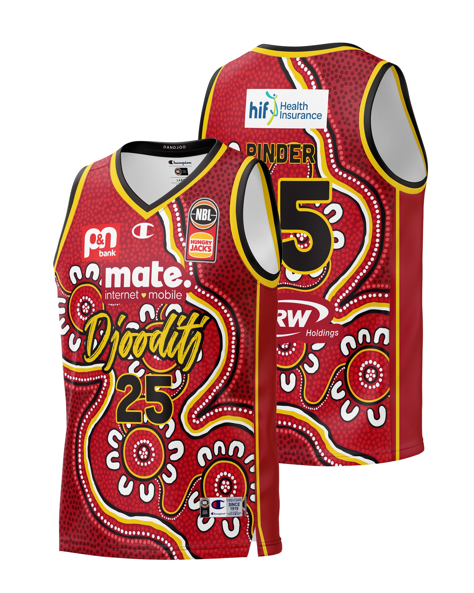 Perth Wildcats 23/24 Indigenous Jersey - Keanu Pinder– Official NBL Store