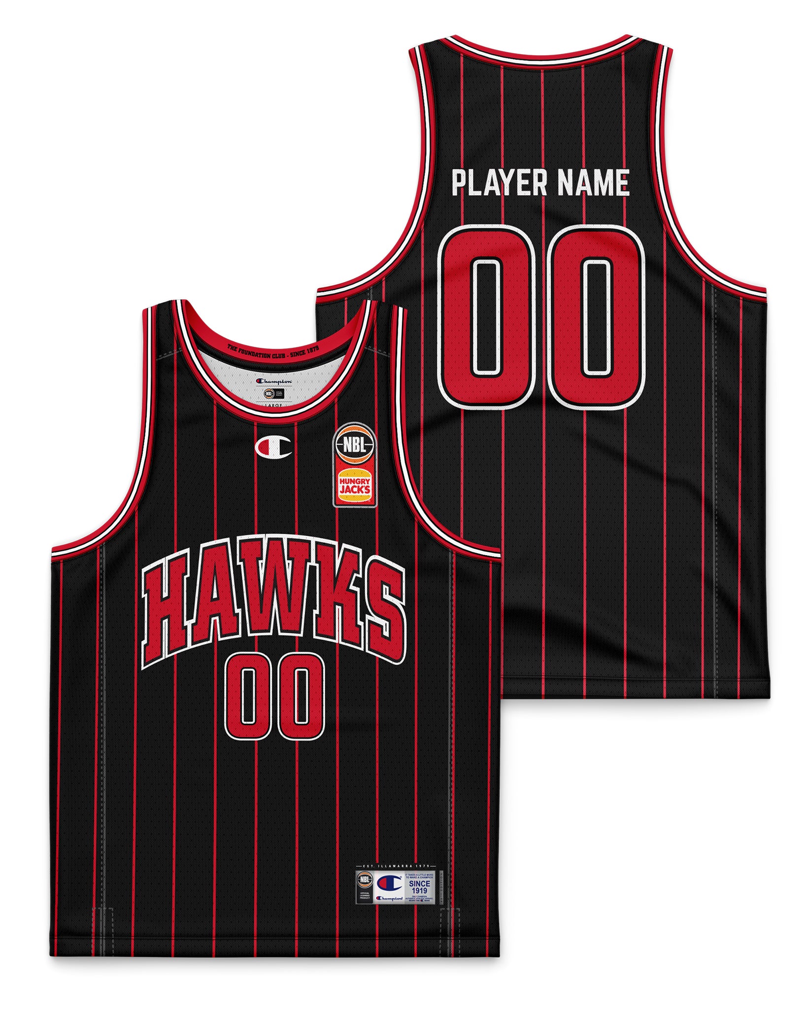 Hawks jersey with player name