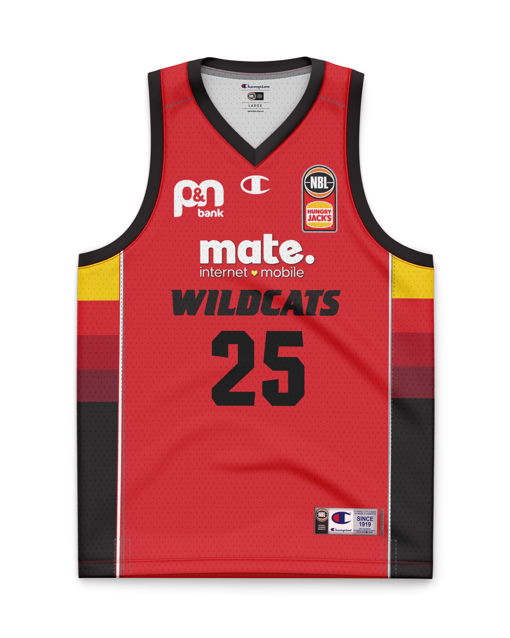 Perth Wildcats 23/24 Home Jersey - Keanu Pinder– Official NBL Store