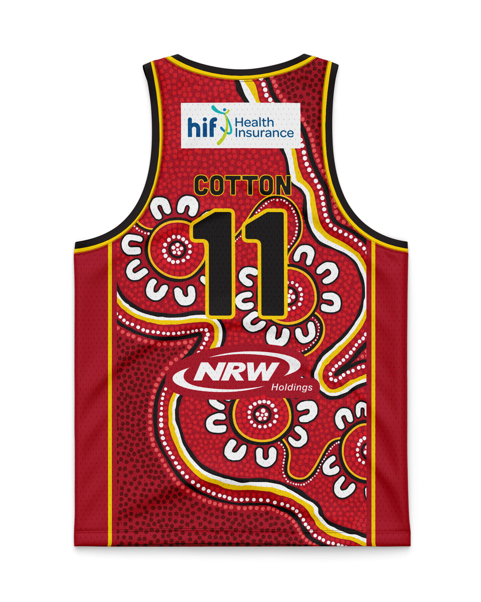 Perth Wildcats 23/24 Youth Indigenous Jersey - Bryce Cotton– Official ...